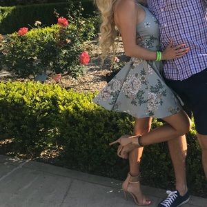 Floral tea party Easter Sunday dress